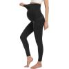 image:imageMIRITY Maternity Seamless Leggings Over The Belly Pregnancy Workout Stretchy Pants with Pockets Black