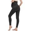 image:imageMIRITY Maternity Seamless Leggings Over The Belly Pregnancy Workout Stretchy Pants with Pockets Black