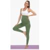 image:imageMIRITY Maternity Seamless Leggings Over The Belly Pregnancy Workout Stretchy Pants with Pockets Green
