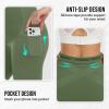 image:imageMIRITY Maternity Seamless Leggings Over The Belly Pregnancy Workout Stretchy Pants with Pockets Green