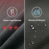 image:imageMIRITY Mens Outdoor Waterproof Snow Ski Hiking Pants Fleece Lined Insulated Traveling with Adjustable Hoop