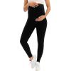 image:imageMIRITY Pregnancy Maternity Athletic Leggings Over The Belly for Women with Pockets and Drawstring 2Pack Black Grey