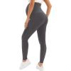 image:imageMIRITY Pregnancy Maternity Athletic Leggings Over The Belly for Women with Pockets and Drawstring 2Pack Black Grey
