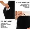 image:imageMIRITY Pregnancy Maternity Athletic Leggings Over The Belly for Women with Pockets and Drawstring Black