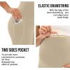 image:imageMIRITY Pregnancy Maternity Athletic Leggings Over The Belly for Women with Pockets and Drawstring Khaki