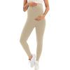image:imageMIRITY Pregnancy Maternity Athletic Leggings Over The Belly for Women with Pockets and Drawstring Khaki