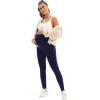 image:imageMIRITY Pregnancy Maternity Athletic Leggings Over The Belly for Women with Pockets and Drawstring Navy
