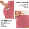 image:imageMIRITY Pregnancy Maternity Athletic Leggings Over The Belly for Women with Pockets and Drawstring Pink