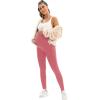 image:imageMIRITY Pregnancy Maternity Athletic Leggings Over The Belly for Women with Pockets and Drawstring Pink
