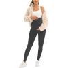 image:imageMIRITY Women Maternity Ribbed Leggings Over The Belly with Pockets and Drawstring for Workout