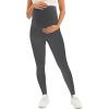image:imageMIRITY Women Maternity Ribbed Leggings Over The Belly with Pockets and Drawstring for Workout