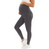 image:imageMIRITY Pregnancy Maternity Athletic Leggings Over The Belly for Women with Pockets and Drawstring Grey