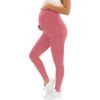 image:imageMIRITY Pregnancy Maternity Athletic Leggings Over The Belly for Women with Pockets and Drawstring Pink