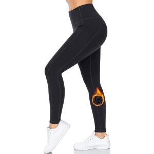 image:imageMIRITY Fleece Lined Leggings for Women Winter Thermal Workout Yoga Pants with Pockets